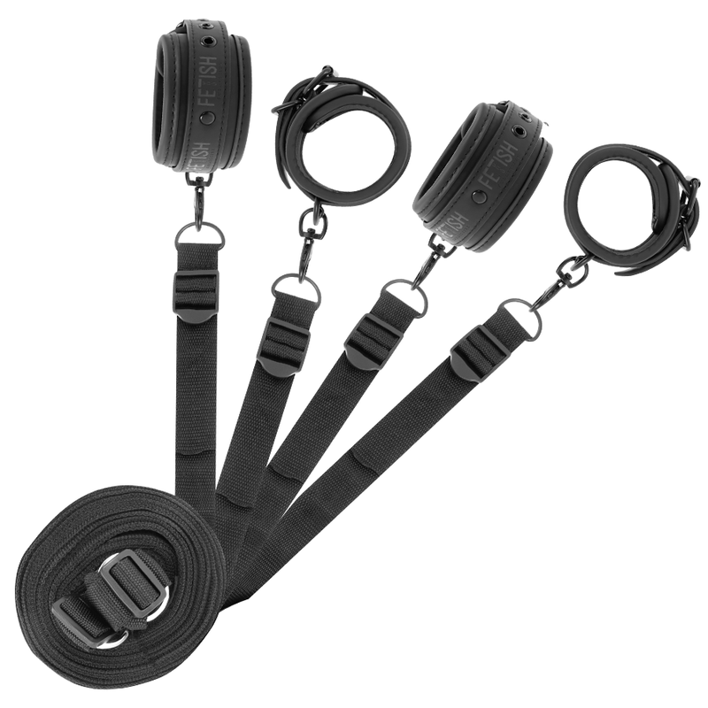 Set De Esposas Y Ataduras Con Forro De Neopreno