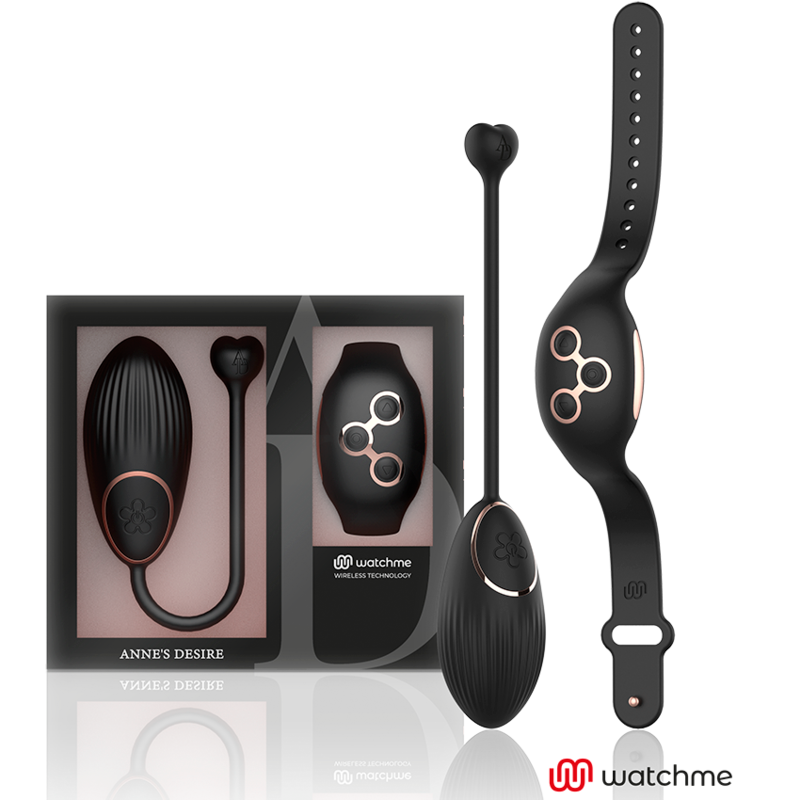 Anne's Desire - Huevo Control Remoto Tecnología Watchme Negro/Gold
