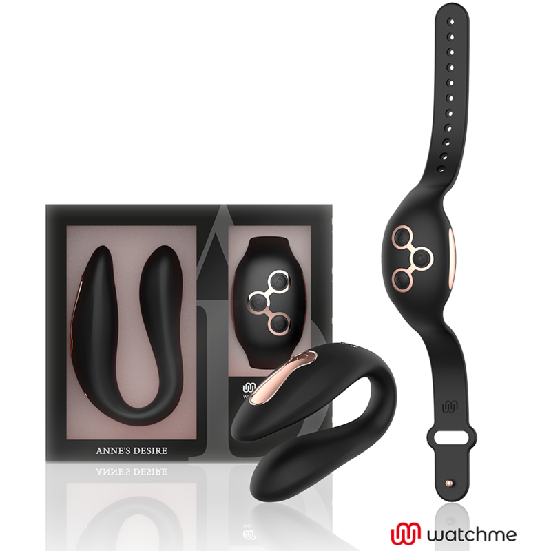 Anne's Desire - Dual Pleasure Tecnología Watchme Negro/Gold