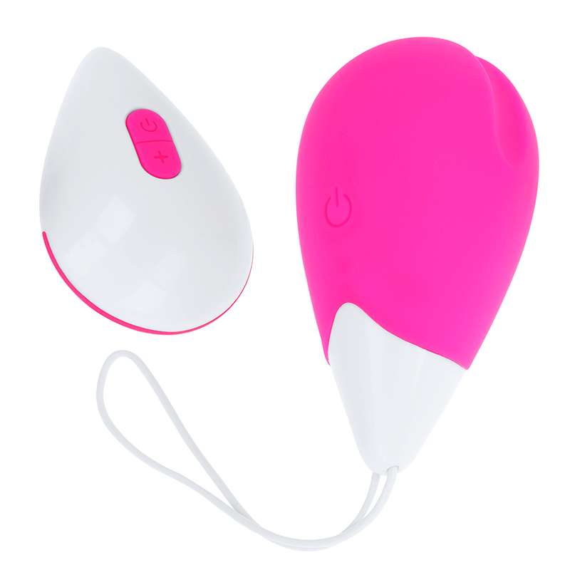 Huevo Vibrador 10 Modos Rosa Y Blanco