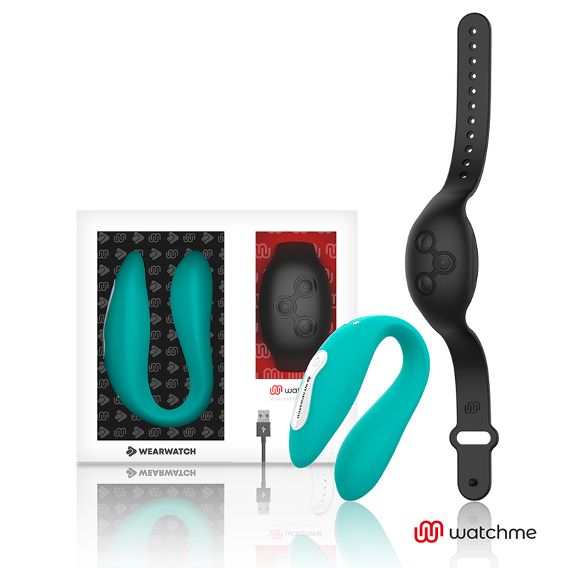 Vibrador Dual Technology Watchme Aguamarina / Azabache